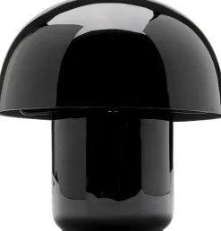 KARE Tischleuchte Mushroom Schwarz 20cm