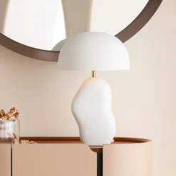KARE Tischleuchte Nube Weiß 48cm Hot