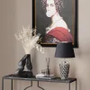 KARE Tischleuchte Rose Silber 57cm Outlet