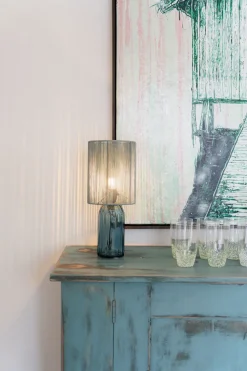 KARE Tischleuchte Vecchio Blau 42cm Clearance