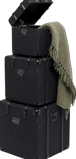 KARE Truhe Voyage Schwarz (3/Set) Hot