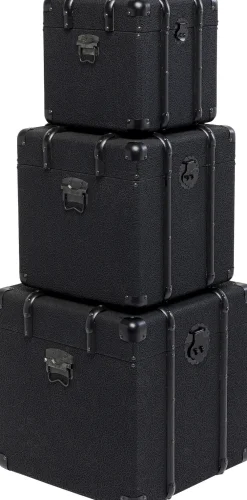 KARE Truhe Voyage Schwarz (3/Set) Hot