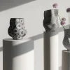 KARE Vase Anemone Grau 33cm Online
