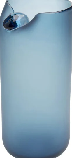 KARE Vase Buckle Blau 33cm Discount