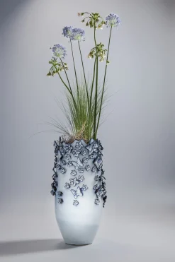 KARE Vase Butterflies Lightblue 50cm Discount
