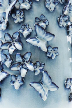 KARE Vase Butterflies Lightblue 50cm Discount