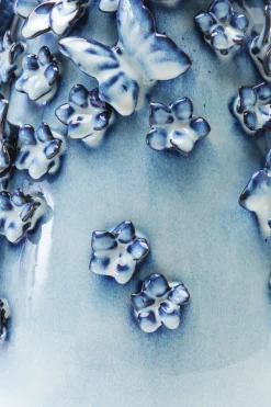 KARE Vase Butterflies Lightblue 35cm Clearance