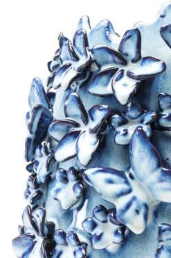 KARE Vase Butterflies Lightblue 35cm Clearance