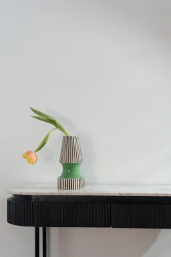 KARE Vase Calabria Grün 26cm Outlet