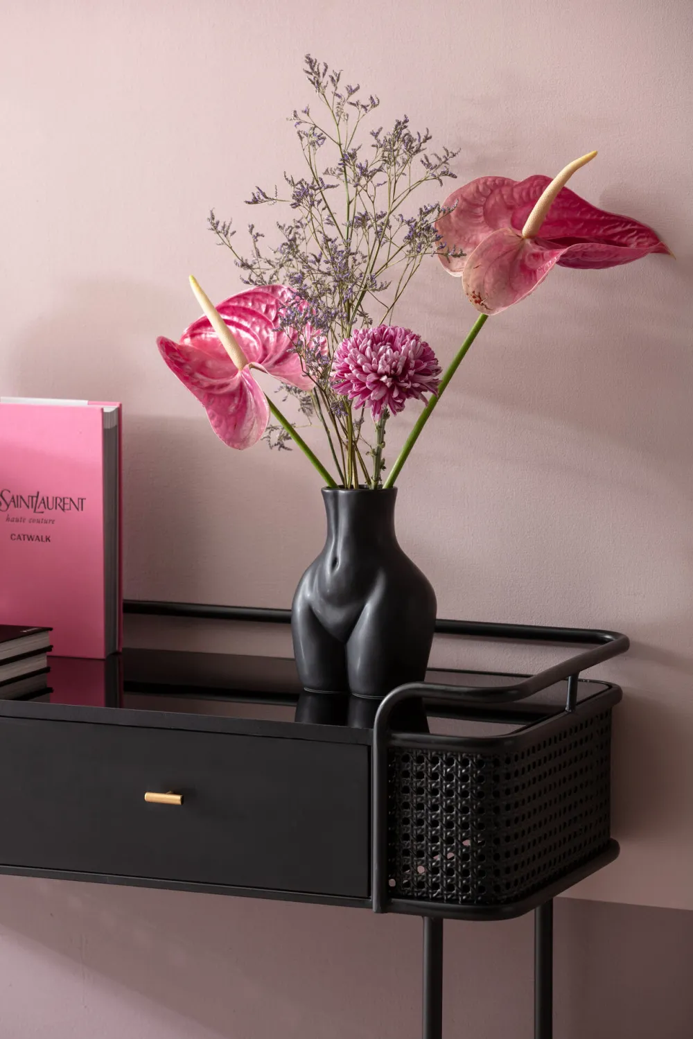 KARE Vase Donna Schwarz 22cm Online