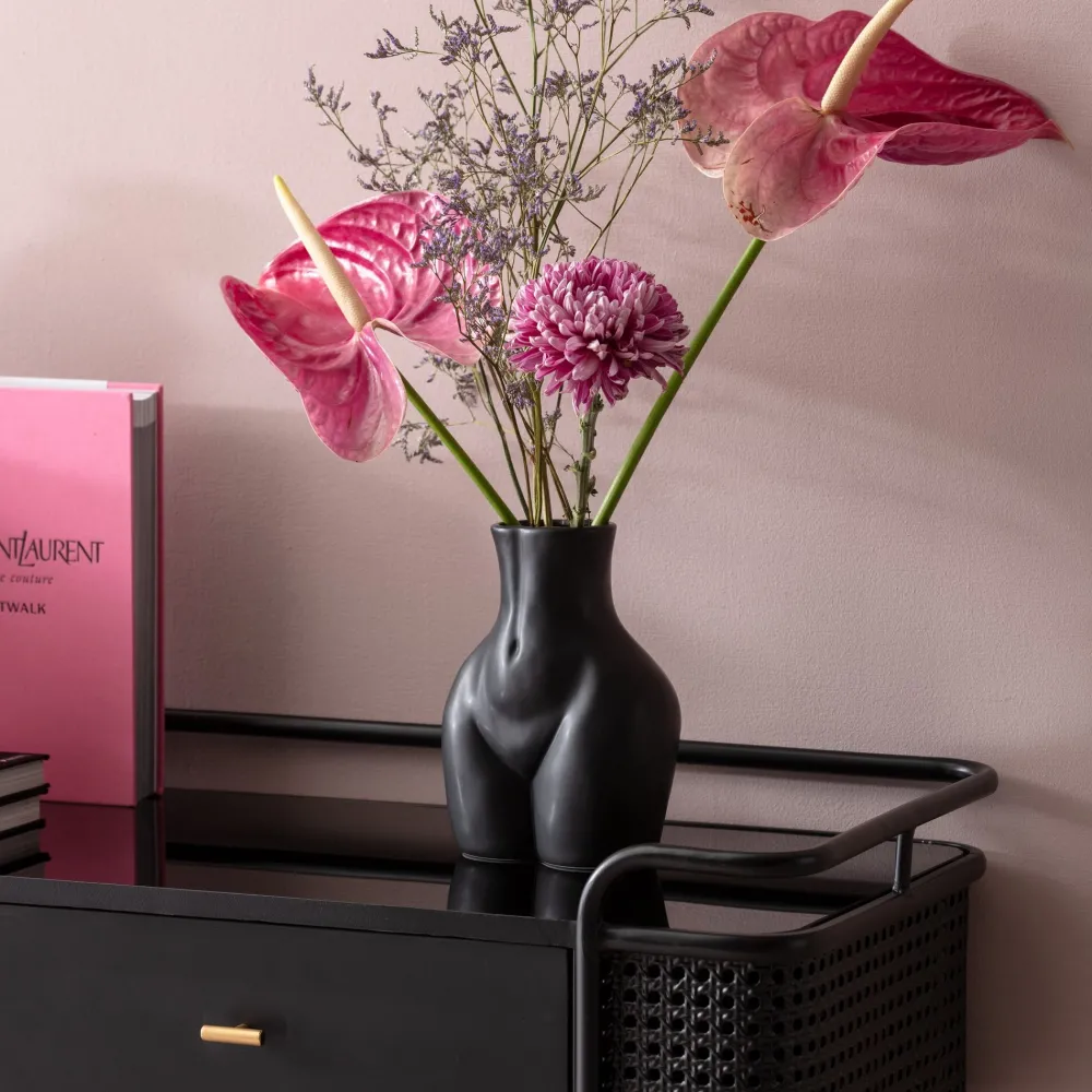 KARE Vase Donna Schwarz 22cm Online