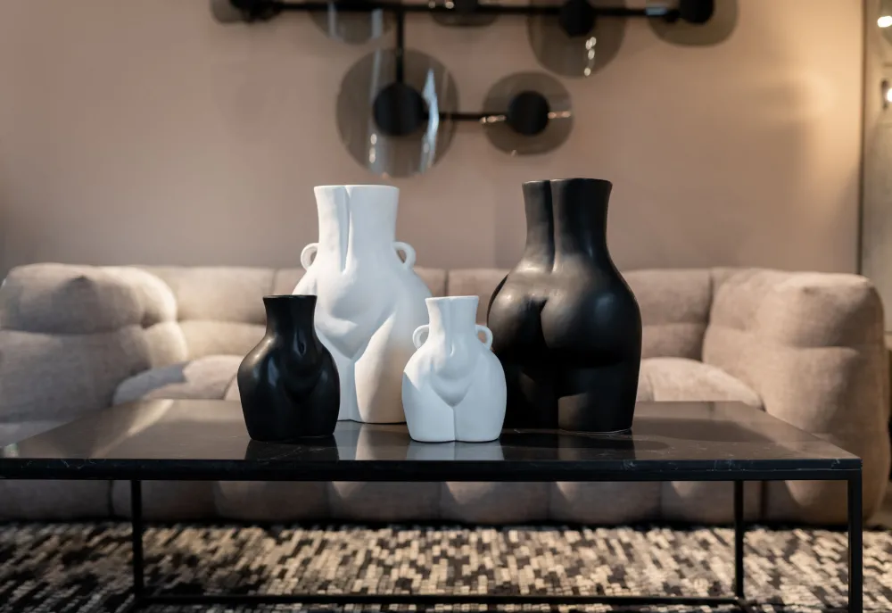 KARE Vase Donna Schwarz 22cm Online