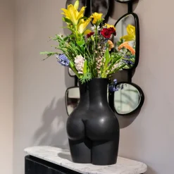 KARE Vase Donna Schwarz 40cm Discount
