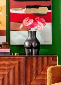 KARE Vase Donna Schwarz 40cm Discount