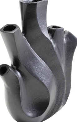 KARE Vase Flame Schwarz 25cm Best