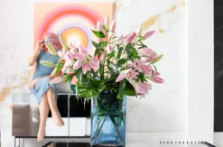 KARE Vase Grazioso Blau 40cm New