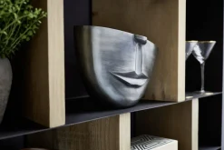 KARE Vase Half Face Anthrazit 31cm Discount
