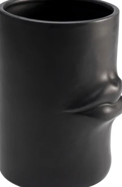 KARE Vase Labbra Schwarz 22cm Online