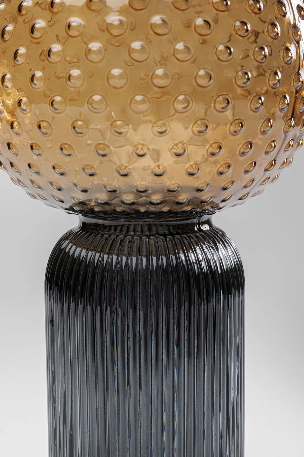 KARE Vase Marvelous Duo Amber Grau 31cm