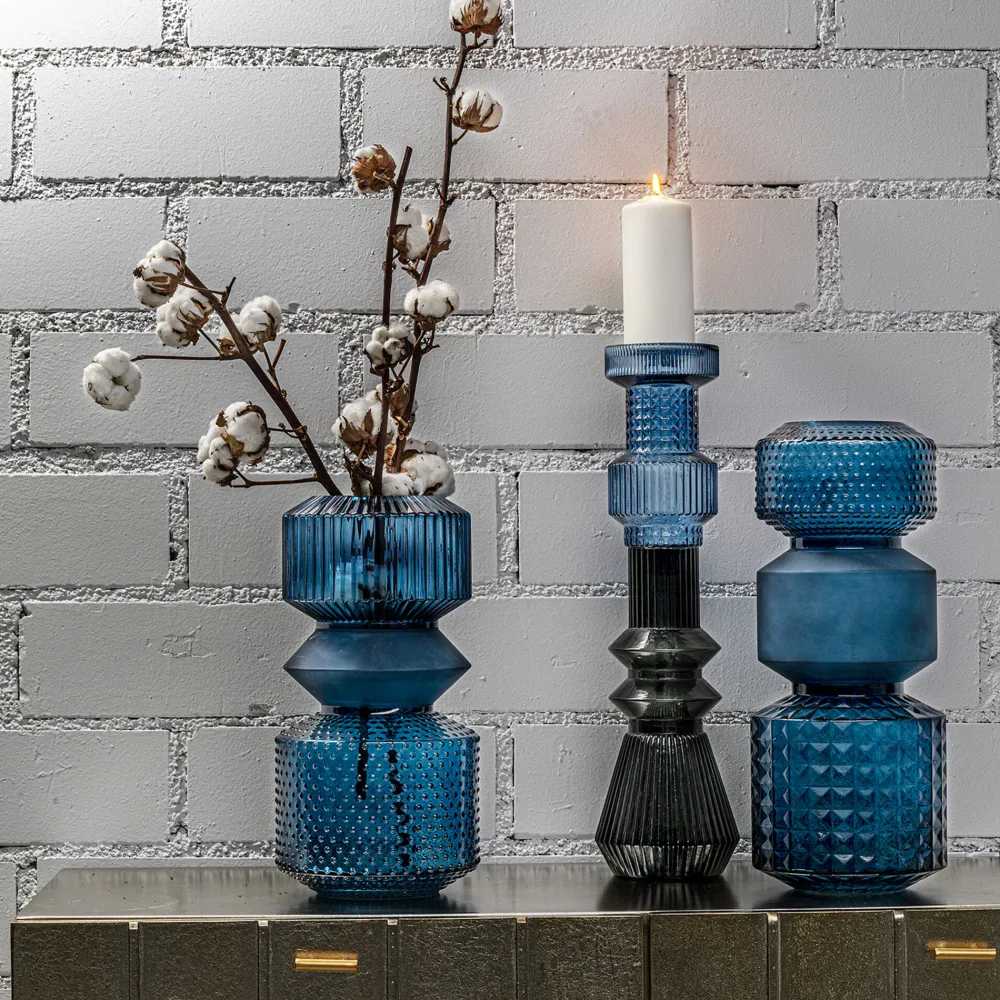 KARE Vase Marvelous Duo Blau 42cm Best