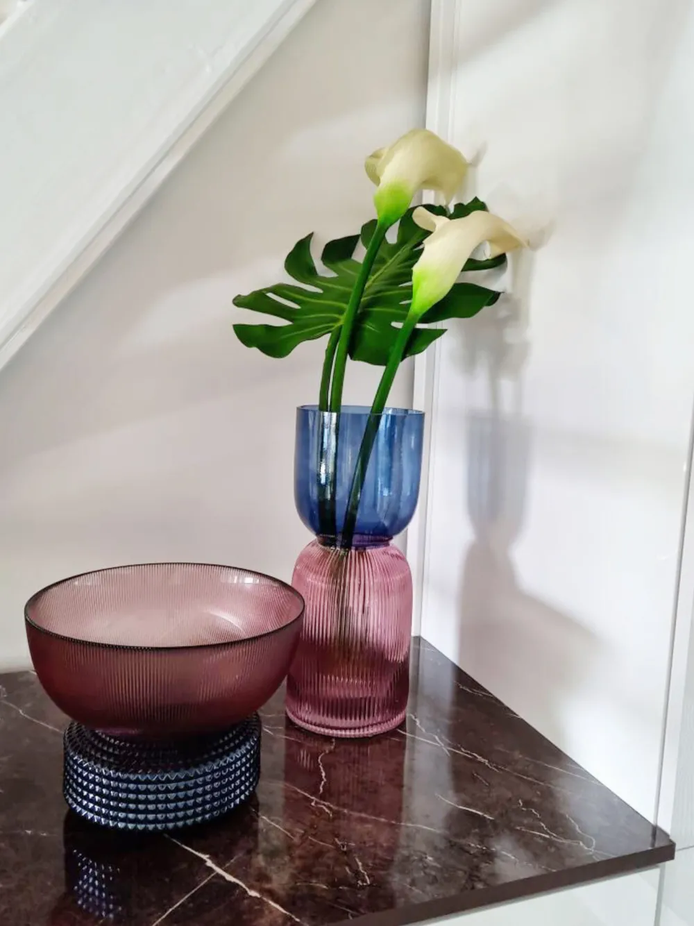 KARE Vase Marvelous Duo Rot Blau 21 Hot