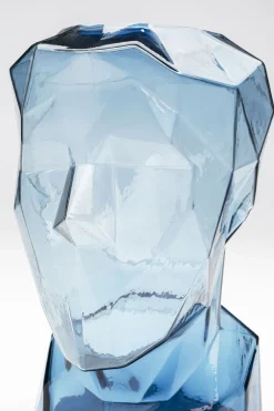 KARE Vase Prisma Face Blau 30cm Online