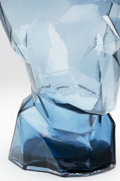 KARE Vase Prisma Face Blau 30cm Online