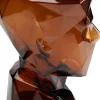 KARE Vase Prisma Face Braun 30cm Sale