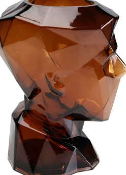 KARE Vase Prisma Face Braun 30cm Sale
