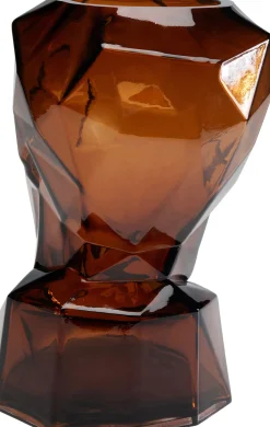 KARE Vase Prisma Face Braun 30cm Sale