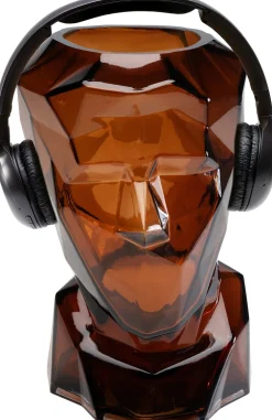 KARE Vase Prisma Face Braun 30cm Sale
