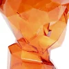 KARE Vase Prisma Face Orange 30cm