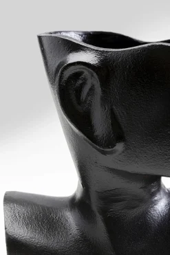 KARE Vase Rostro Side Schwarz 27cm Hot