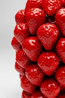 KARE Vase Strawberries Rot 30cm Discount