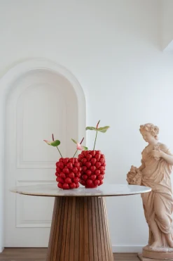 KARE Vase Strawberries Rot 30cm Discount