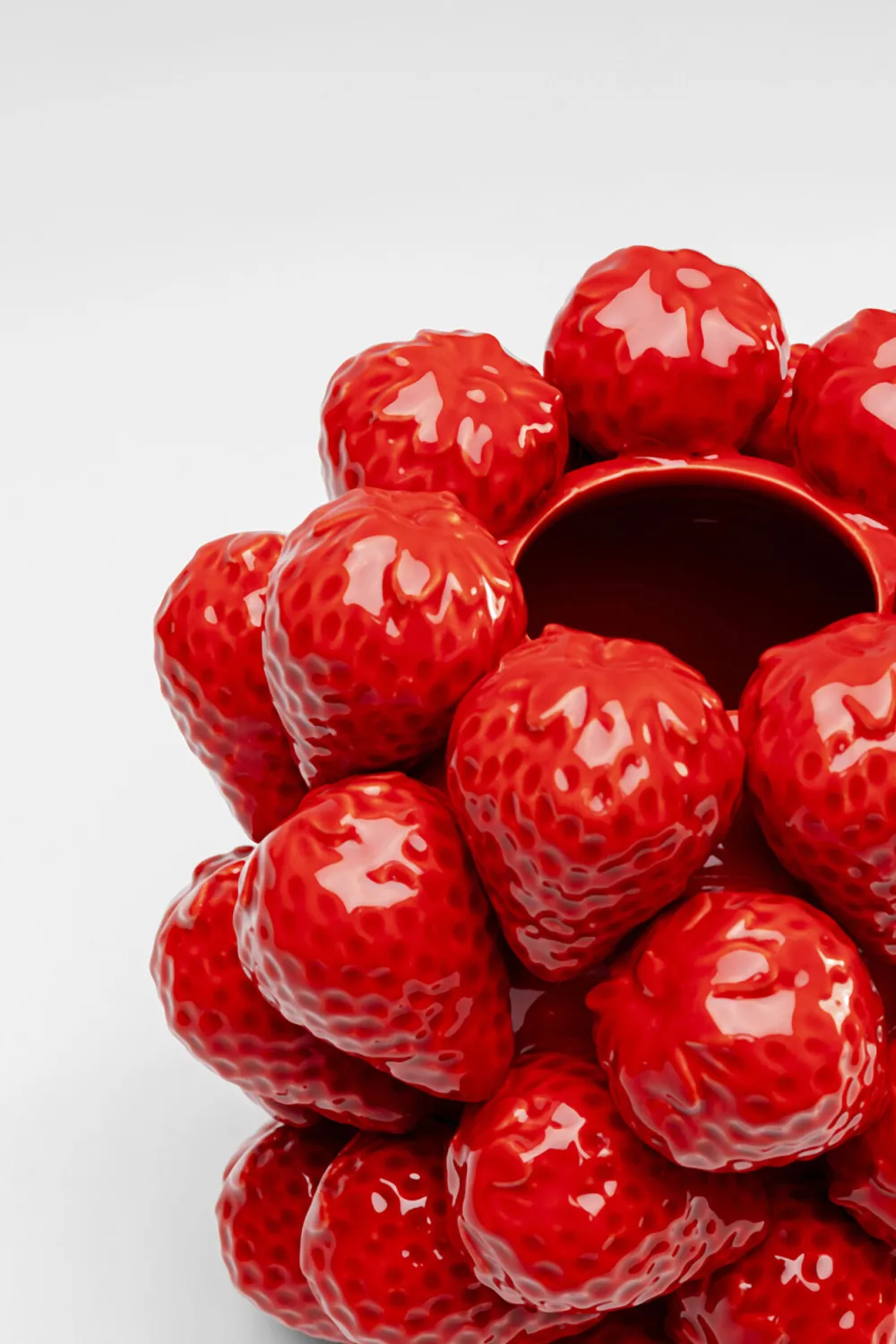 KARE Vase Strawberries Rot 24cm Discount