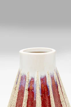KARE Vase Tic Tac Rot 24cm Outlet