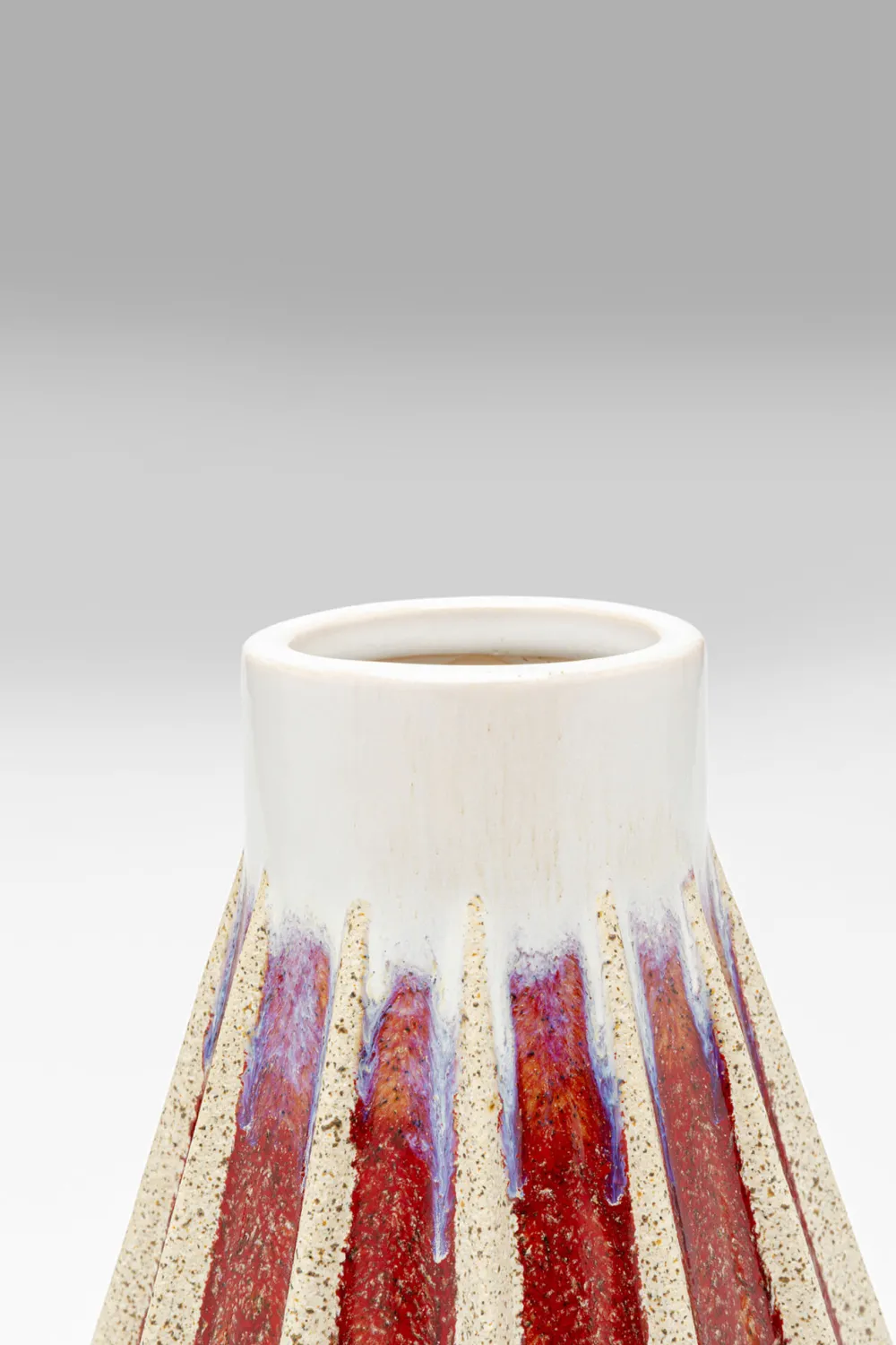 KARE Vase Tic Tac Rot 24cm Outlet