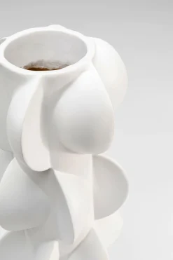 KARE Vase Viento Weiß 35cm Discount