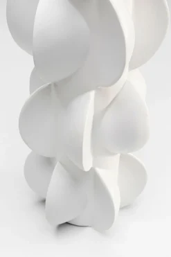 KARE Vase Viento Weiß 35cm Discount