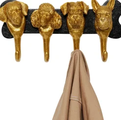 KARE Wandgarderobe Dog Family Gold 31cm Sale