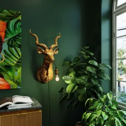 KARE Wandleuchte Animal Goat Gold 45x74cm Online