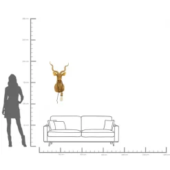 KARE Wandleuchte Animal Goat Gold 45x74cm Online