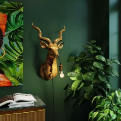 KARE Wandleuchte Animal Goat Gold 45x74cm Online