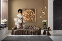 KARE Wandobjekt Mikado Gold 120x120cm New