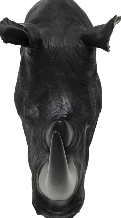 KARE Wandobjekt Rhino Head Antique Schwarz 22x43cm Sale