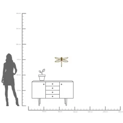 KARE Wandschmuck Dragonfly Mirror 36x46cm
