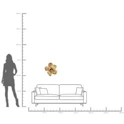 KARE Wandschmuck Orchid Gold 44cm Best