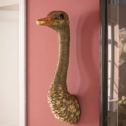 KARE Wandschmuck Ostrich Gold 19x72cm Best