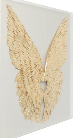 KARE Wandschmuck Wings Gold-Weiß 120x120cm Discount